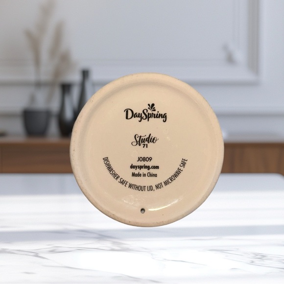 Dayspring Coffee Travel Mug Walk In Love Ceramic Cup Tumbler Scripture - Picture 7 of 7